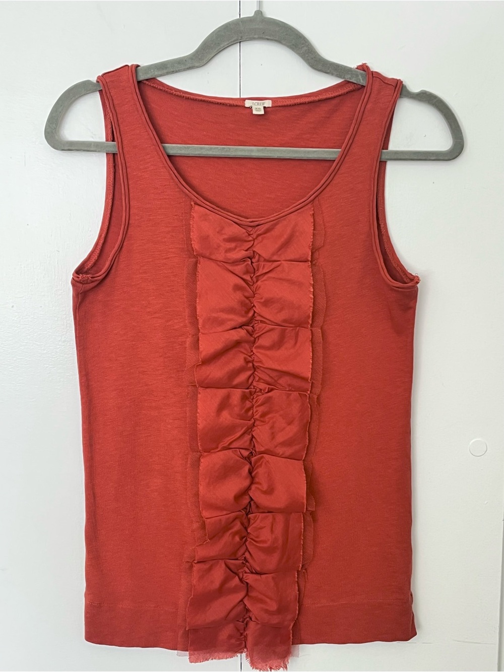 J.Crew Sleeveless Ruffle Front Tank Size XS